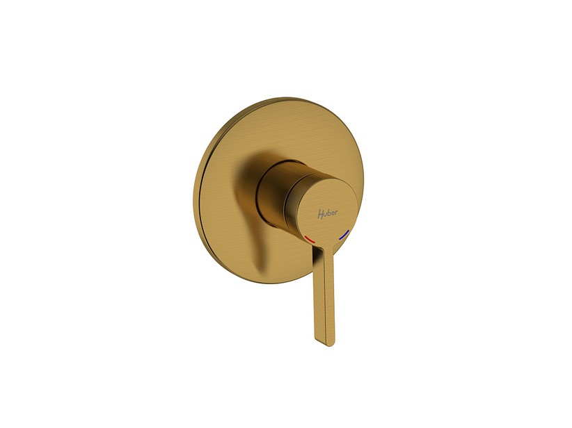 Einbau-Duscharmatur Eolo Einhebel Gold gebürstet | IperCeramica