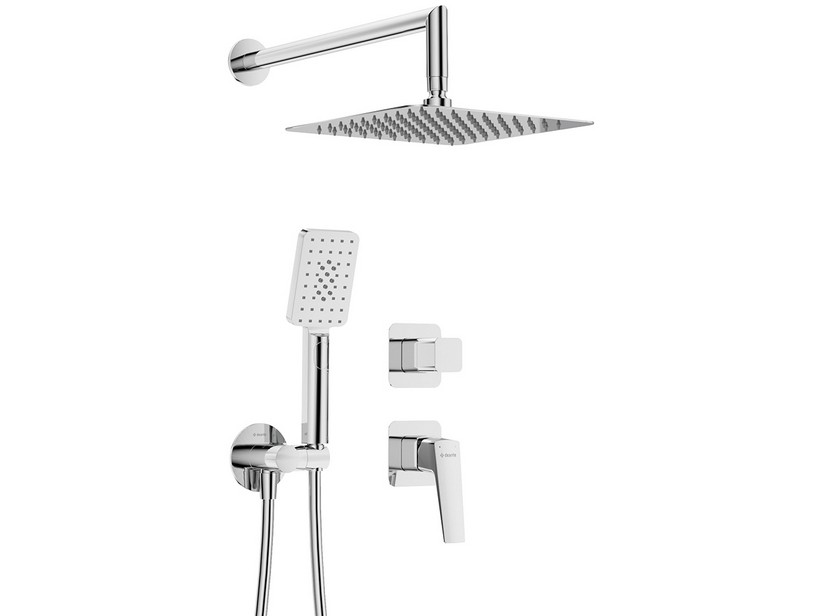 Unterputz-Duschmischer Blur mit Umsteller und 5-teiligem Set Chrom | IperCeramica