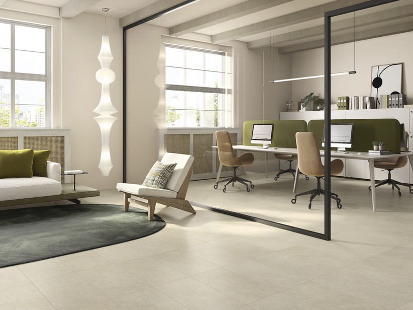 SPC-Bodenbelag Concreta Beige Steinoptik Sand | IperCeramica