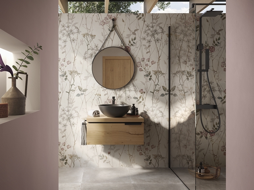 Badmöbel OXYGEN 70 cm 1 Schublade und 4,5 cm dicke Eichenholzplatte mit Knorren | IperCeramica Badmöbel OXYGEN 70 cm 1 Schublade und 4,5 cm dicke Eichenholzplatte mit Knorren | IperCeramica