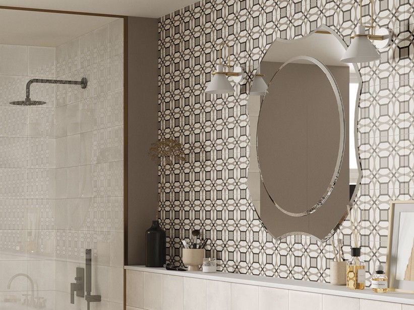 Fliese Interni Deco Epoque 20X20 Feinsteinzeug Zementoptik Dekoriert | IperCeramica