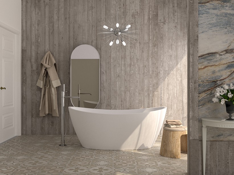 Freistehende Badewanne Rodi 170x80 Acryl Weiß Glänzend | IperCeramica