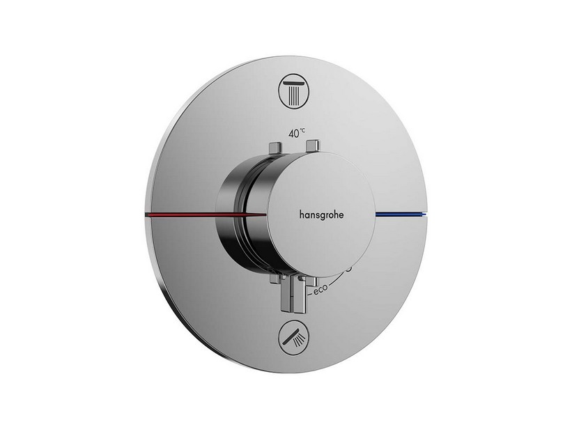 Mischer Duscharmatur-Platte unterputz Hansgrohe Showerselect Round 2 Wege | IperCeramica